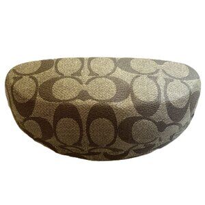 Coach Hard Side Clamshell Protective Eyeglasses Sunglasses Case Hinged